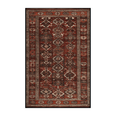 Tapis brun turc lavable à la machine