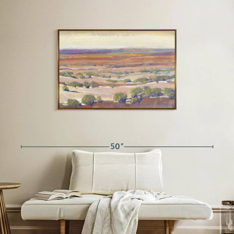 Haut désert I, Cadre flottant doré, 37 po x 25 po