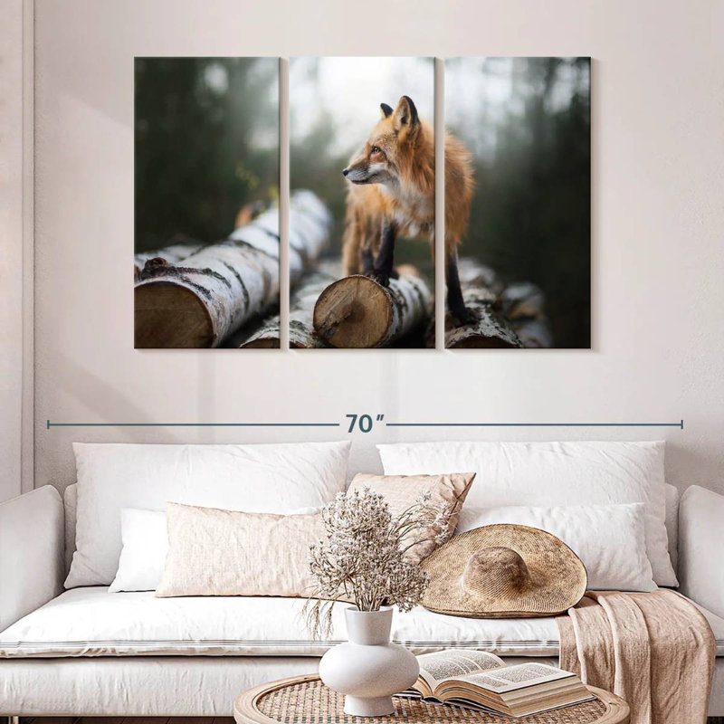 Brampt Handsome Fox, 32" H x 50" W