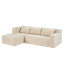Housse de canapé modulaire moderne pour canapé modulaire en L, 2 pièces pour canapé 3 + 3 places avec taies d'oreiller