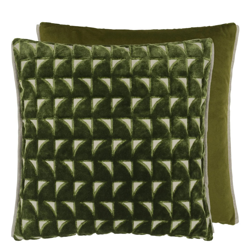 Marquise Decorative Pillow, Fern Geometric