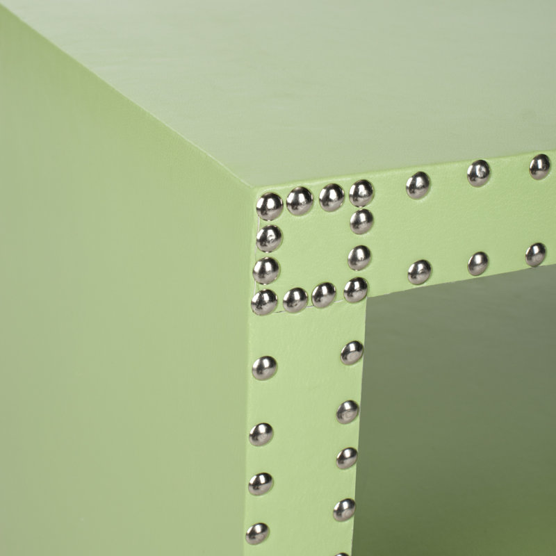 Table de bout avec rangement Nara, Vert clair