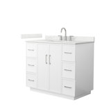 Elan TK 42" Freestanding Single Bathroom Vanity with Quartz Top