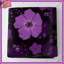 Couvre-lit matelassé à motif floral mauve toutes tailles-126079121