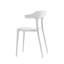 Ensemble de 4 chaises empilables en plastique en polypropylène avec pieds renforcés-611082866