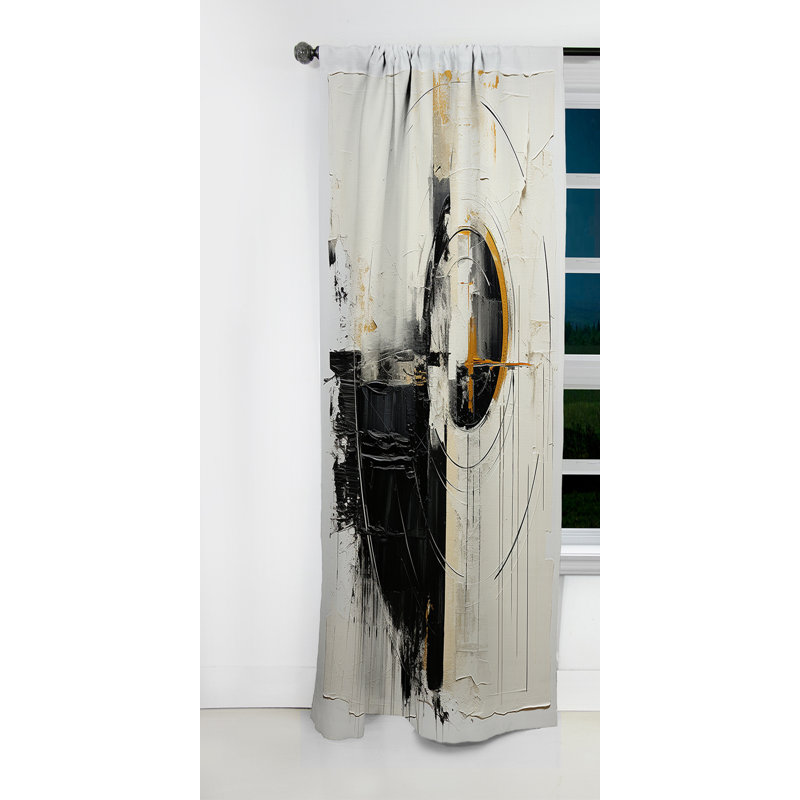 Gast - Rideau occultant abstrait - 1 panneaux, L 52 po x L 108 po