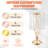 20PCS 43cm/16.9” Tall Crystal Wedding Flower Stand Vase for Party Decor