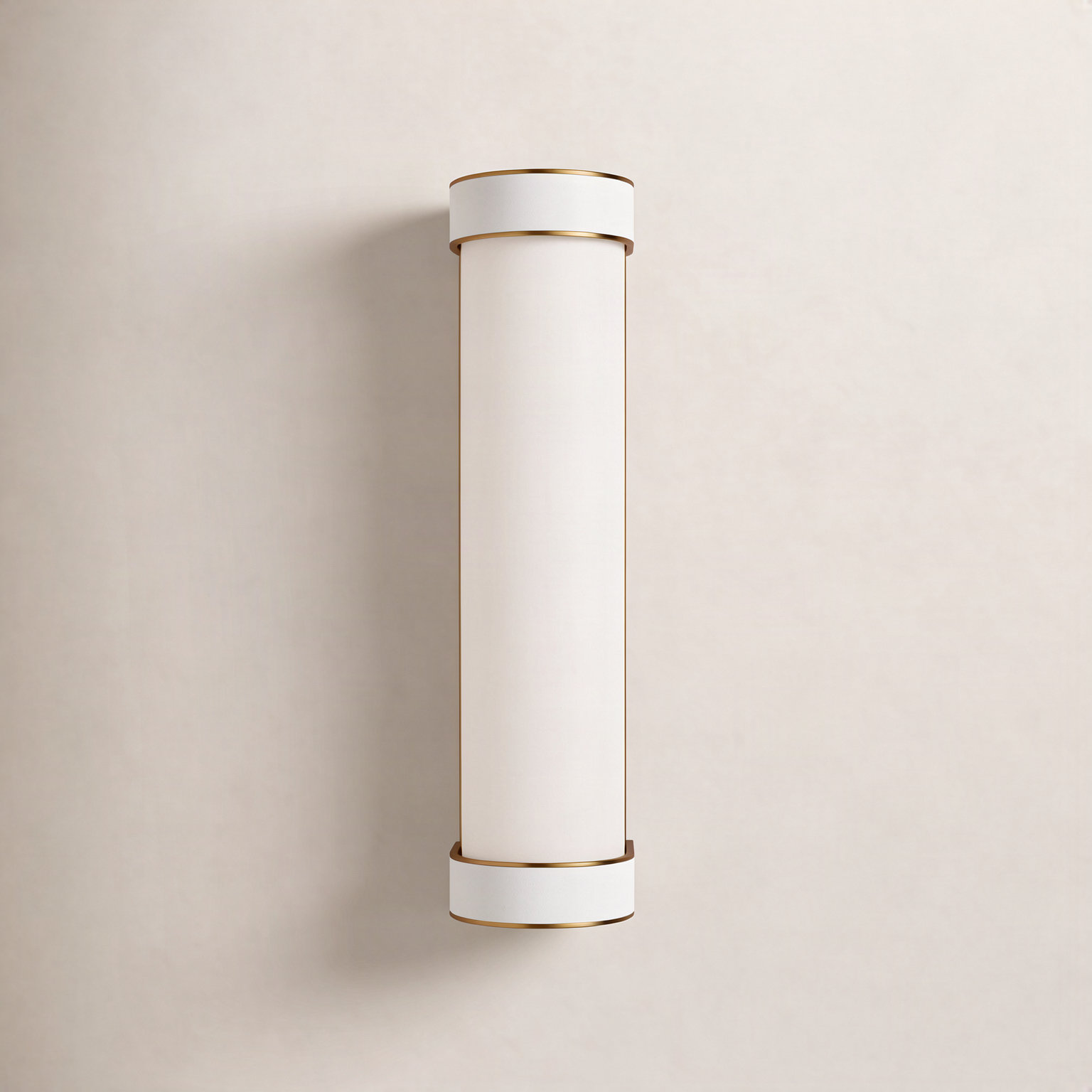 Monroe Single Alabaster Dimmable Vanity Light, Burnished Brass