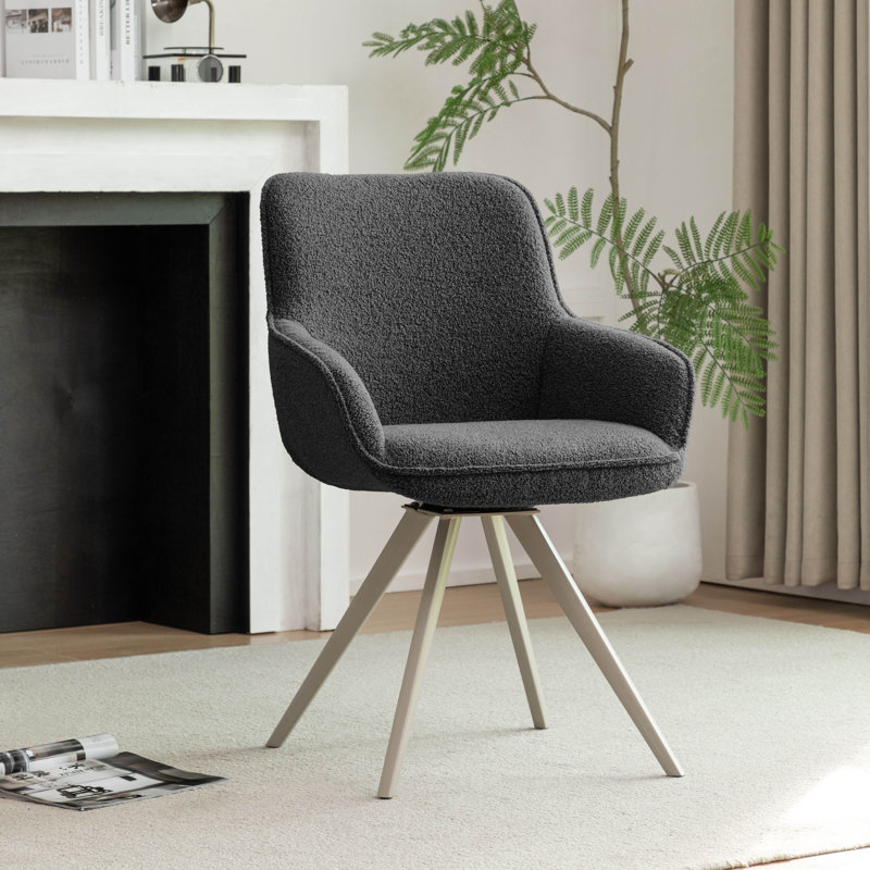 Ensemble de 2 chaises Caelia, Gris foncé