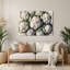 Art mural en métal légumes chou-fleur beige-1069829410
