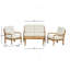 Table basse d'extérieur Acacia Classic, finition naturelle