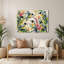 Oiseaux, art mural beige en métal-1177000142