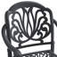 Ensemble de salle à manger 7 pièces en fonte d'aluminium toutes saisons comprenant 2 chaises pivotantes, 4 chaises et une table rectangulaire avec cadre noir
