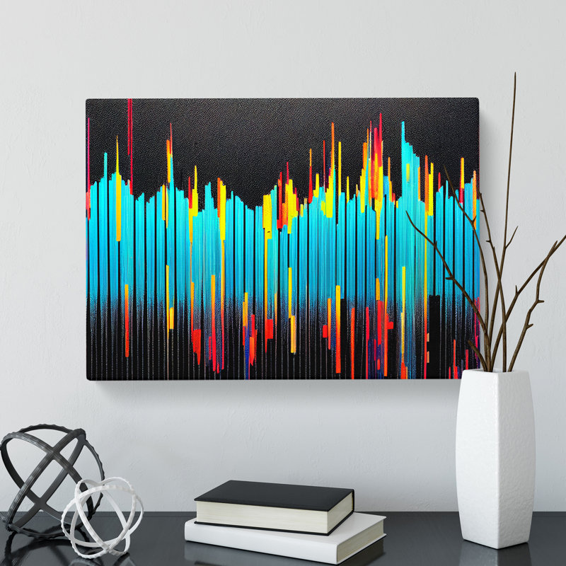 Quirky Abstract - Wrapped Canvas Print, 35cm H x 50cm W x 3cm D