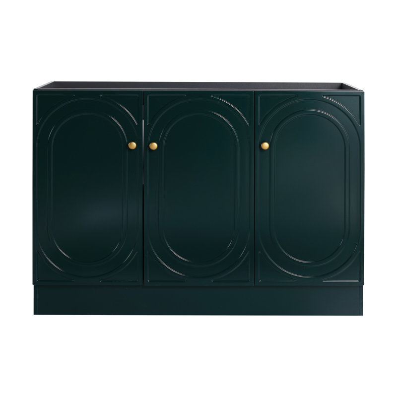 Meuble-lavabo autoportant - sans le lavabo, Vert foncé