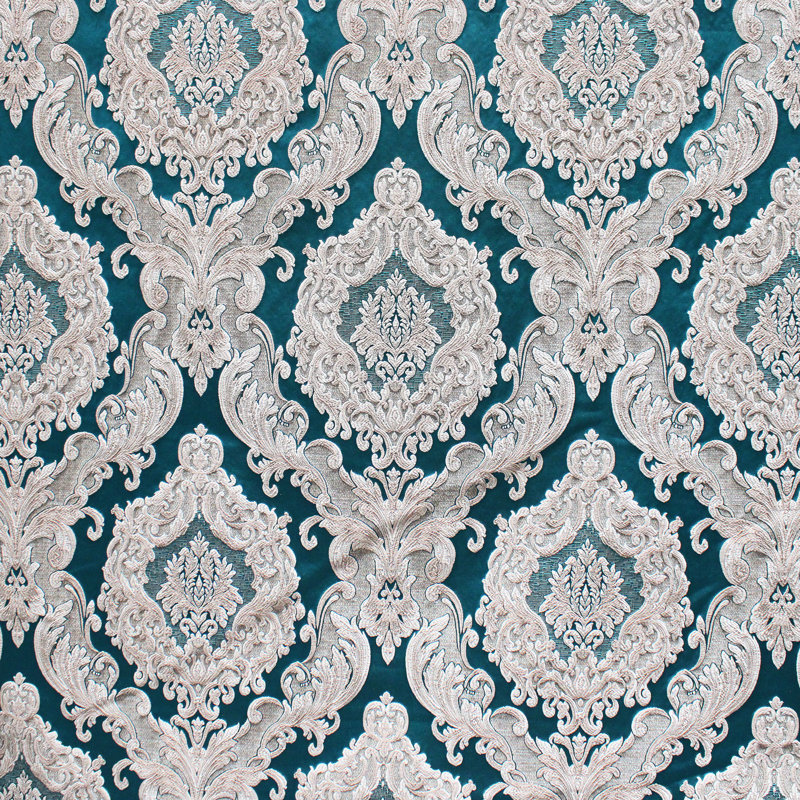Damask Jacquard | Varley Fabric, Peacock