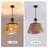 4-Light Boho Farmhouse Ratten Pandent Light