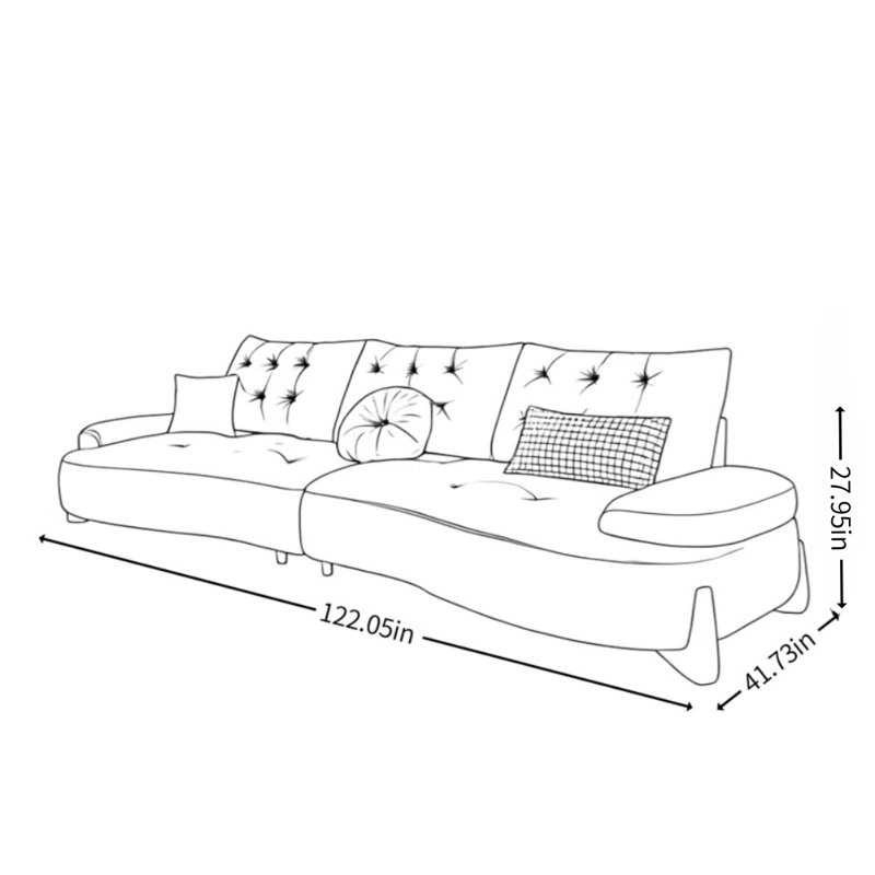 Modern Simple Cream Style Design Sofa