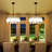 6- Light Dimmable Modern Farmhouse Drum Chandelier with Round Linen Shade-772809982
