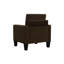 Fauteuil rembourré 32 po brun et noir