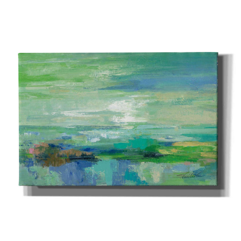 «Etinee Emerald Bay on Canvas» par Silvia Vassileva, reproduction, H 12 po x l 18 po x P 0,75 po