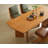 Cherry Wood Color Rectangular Solid Wood Dining Table-1890068043