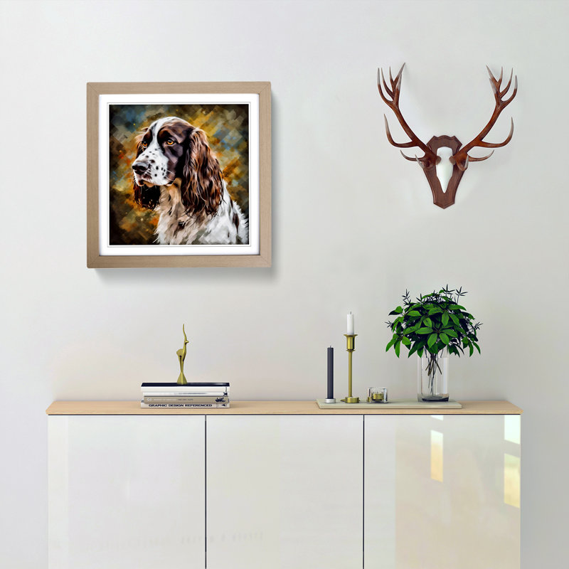 Single Picture Frame Print on Wood, Oak