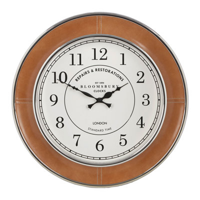 Check Wood Wall Clock