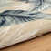 Botanical Hi-Low Contemporary Blue Beige Power Loomed Indoor/Outdoor Area Rug