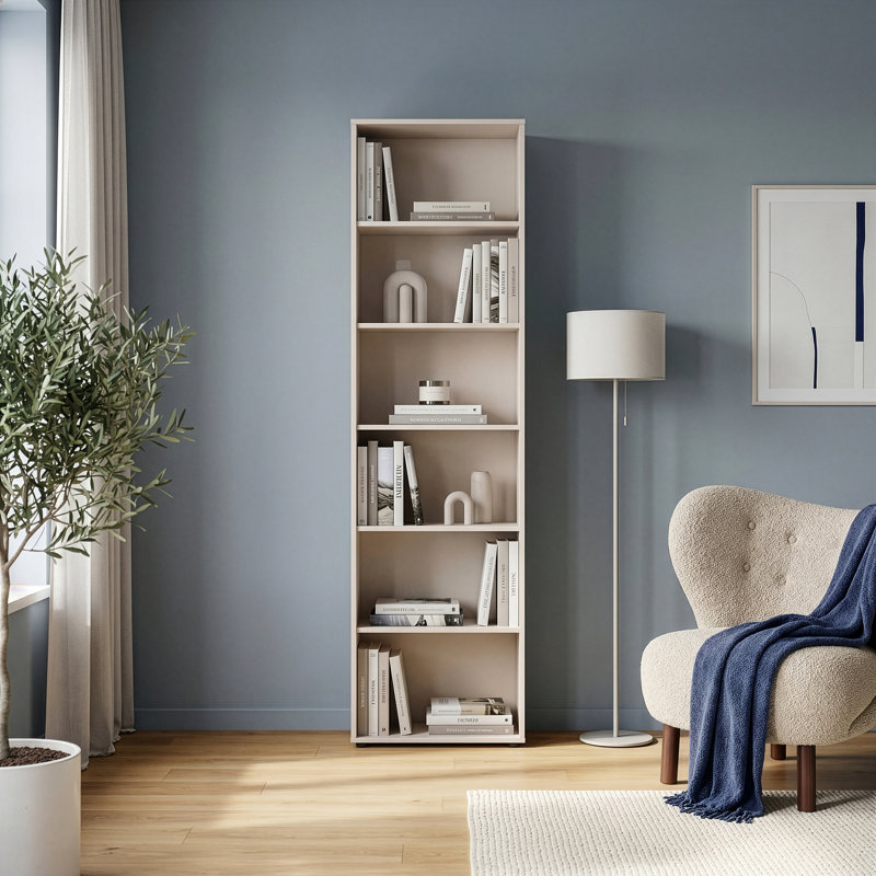 Tempra2 Bookcase, 216.7 cm H x 54 cm W x 34.8 cm D x, Beige