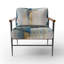 Fauteuil d'appoint rembourré abstrait-1169468405