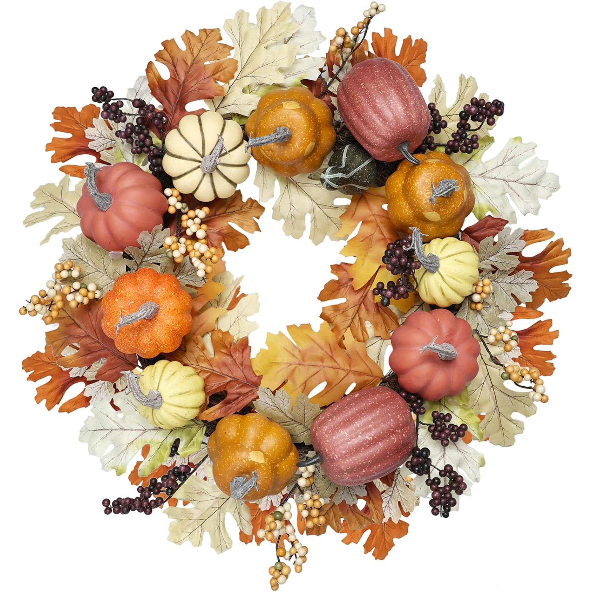 One Allium Way® Fall Wreaths For Front Door Outside Autumn Wreath Fall ...