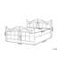 Gena UK Double - DE 135 X 190 Cm Metal Bed-292997066