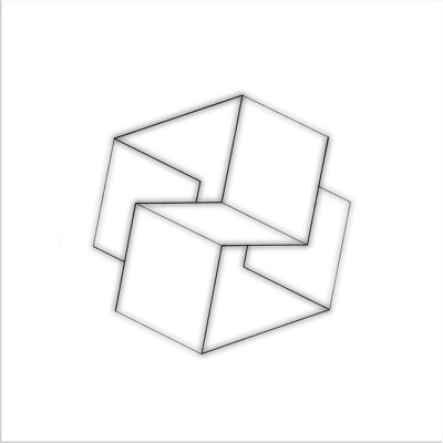 «Squares 2» par Michael Wolk, impression sur toile tendue