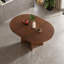 Table de salle à manger ronde en bois massif avec plateau extensible pour la maison-433972402