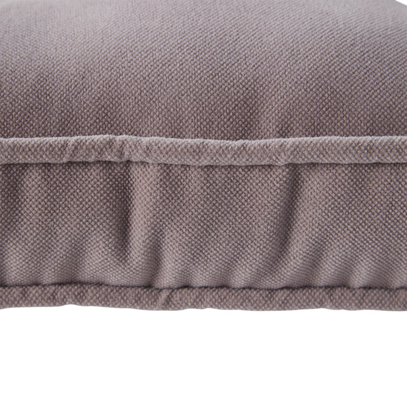 Coussin de chaise réversible en microfibre, Gris