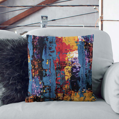 Abstract Square Throw Cushion