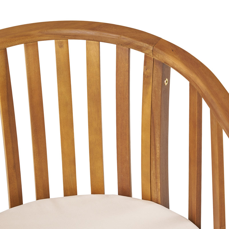 Elegant Outdoor Wood Chair With - Upholstery - Transform Your Patio Into A Stylish Retreat Cushion Covers Perfect For Space