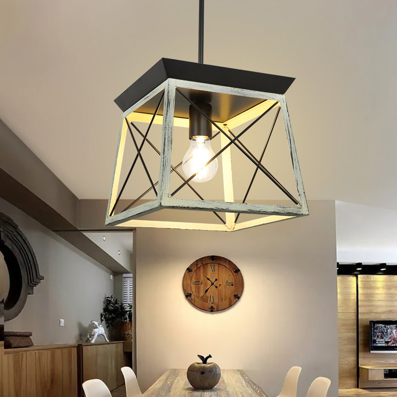 Luminaire suspendu géométrique à 1 lumière Iversen