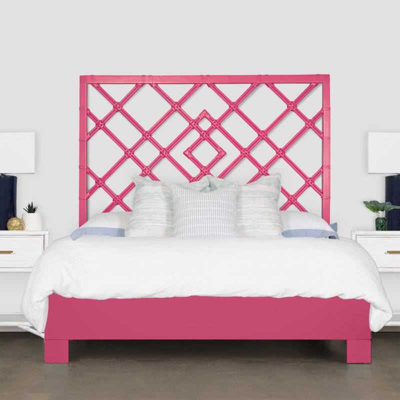 Darien Bed, King, Hot Pink