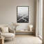 «Black and White River Delta with Birds», art mural sur toile-993639667