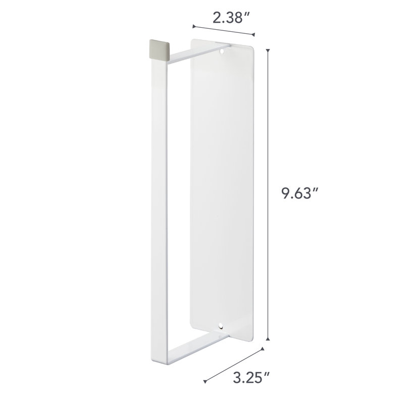 Compact White Steel Magnetic Clothes Hanger Rack