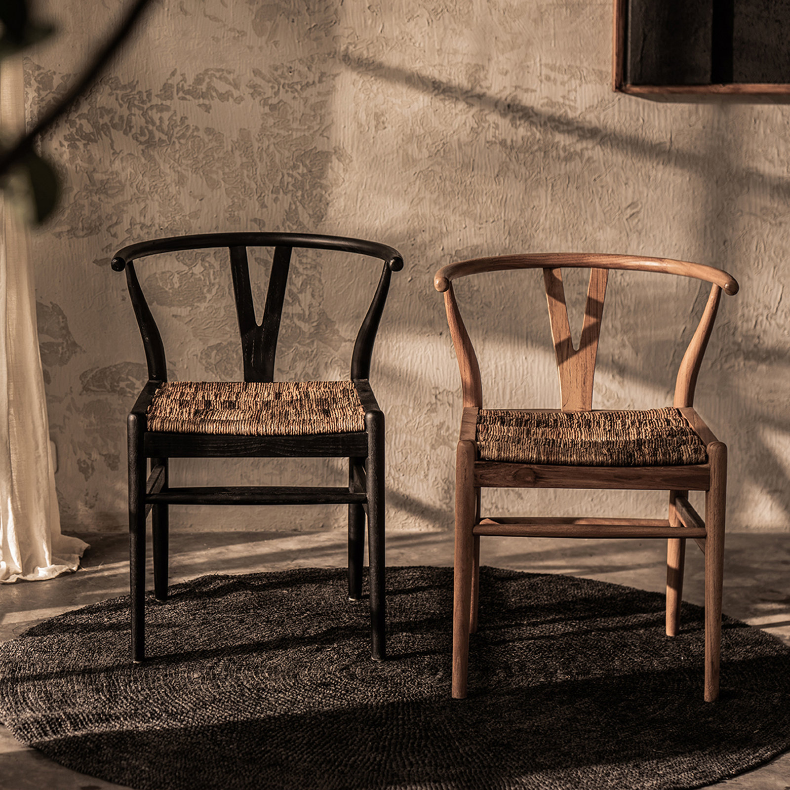 Astraya Teak Side Chair, Natural