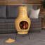 Rasberry Round Clay Smokeless Chimnea