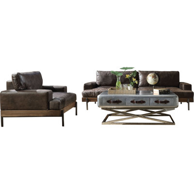 Pakswith 2 - Piece Living Room Set