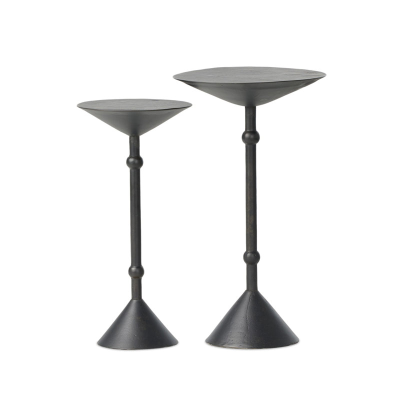 Printa Nesting End Tables-Black Antique