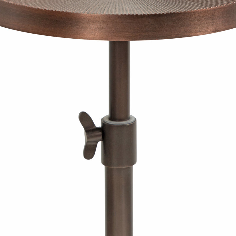 Hansjochen End Table, Bronze