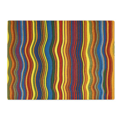 Wave Stripes  Glass Chopping Board