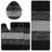 4 Piece Soft Absorbent Microfiber Bath Rug Set with Non-Slip Backing-1750182407