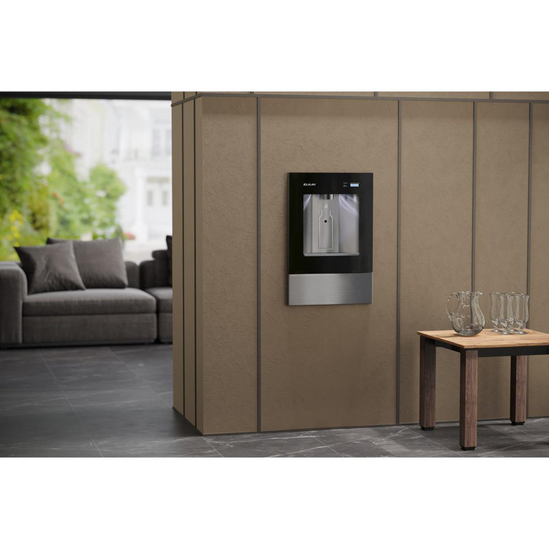 Liv Pro In-Wall Commercial Filtered Water Dispenser Non-refrigerated Midnight, Black